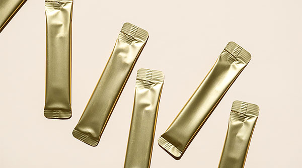 gold foil stick packs